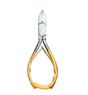 Nail & Cuticle Nippers Nail Nipper W/Lock-(Gold)