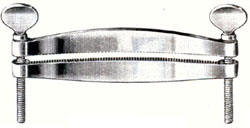 Ear clamps for Dog, straightrnof light metal